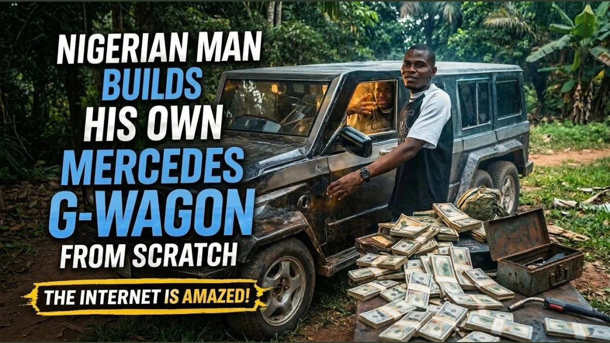 Nigerian Man Builds His Own Mercedes G-Wagon From Scratch – The Internet Is Amazed