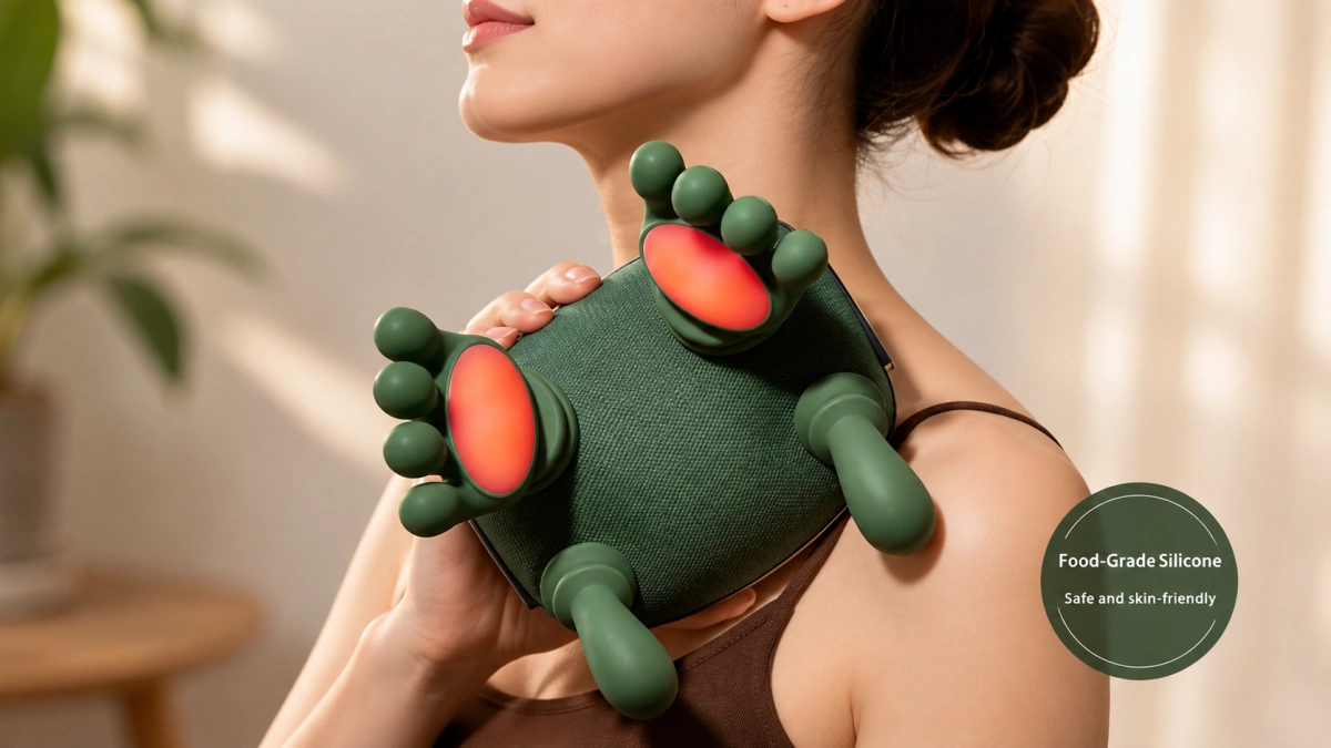 Rechargeable Kneading Neck & Shoulder Massager with Heat – Deep Muscle Relief – Price in India | Daily Interlink