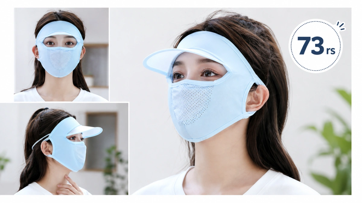 ₹73 Women's Full Face UV Protection Cap Review – The Summer Essential Every Indian Woman Needs?